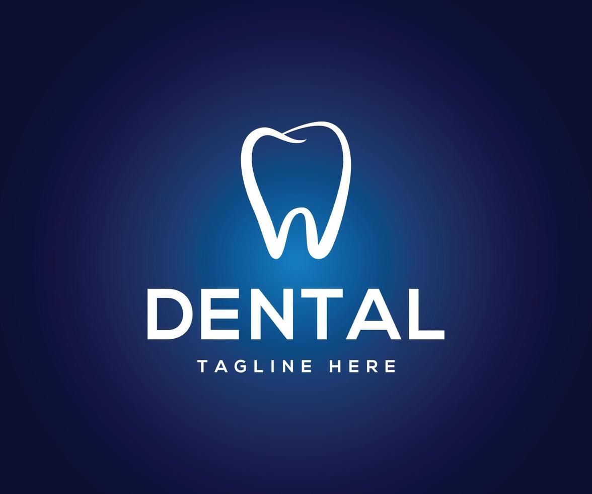 dentale logo disegno, dentale dente dentista logo. vettore