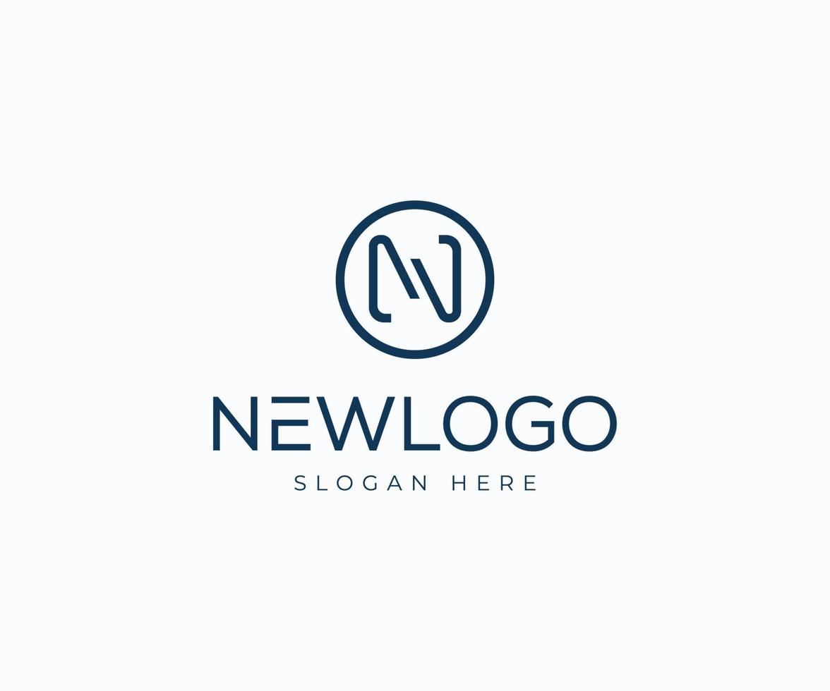 astratto lettera n logo design. n lettera linea creativo simbolo. lettera n logo icona design modello. vettore