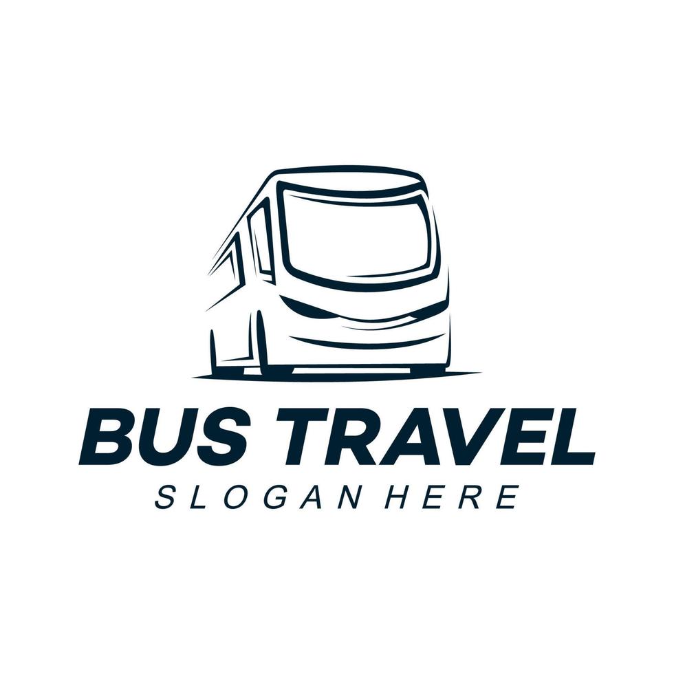 autobus logo design modello illustrazione vettore