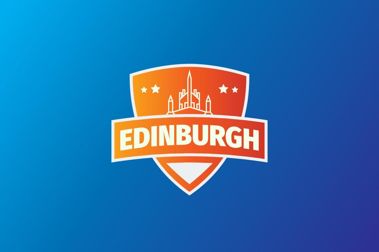 Edimburgo distintivo logo modello vettore