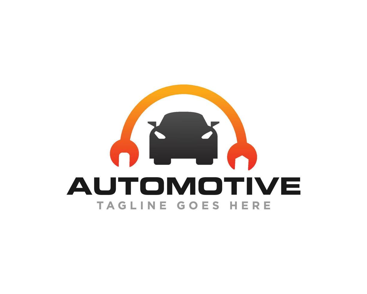 auto servizio logo design vettore