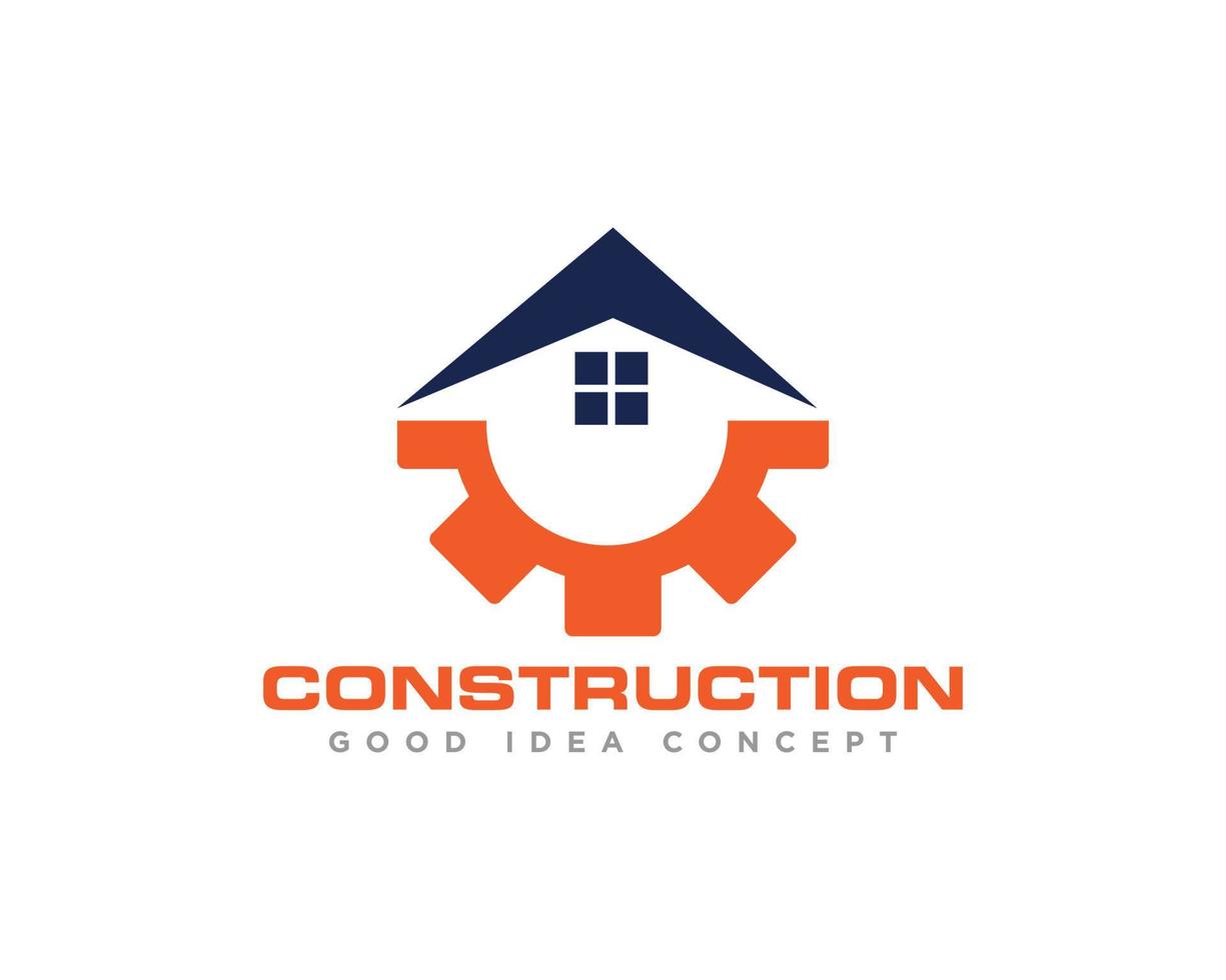 costruzione edificio logo icona disegno vettoriale