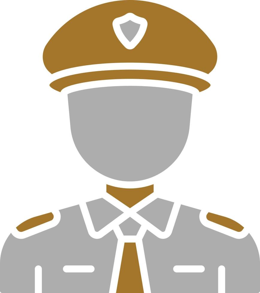 stile icona poliziotto vettore