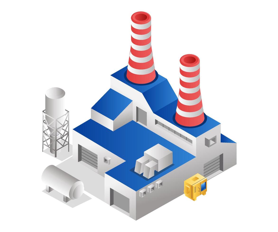 stabilimento industriale e magazzino di produzione vettore