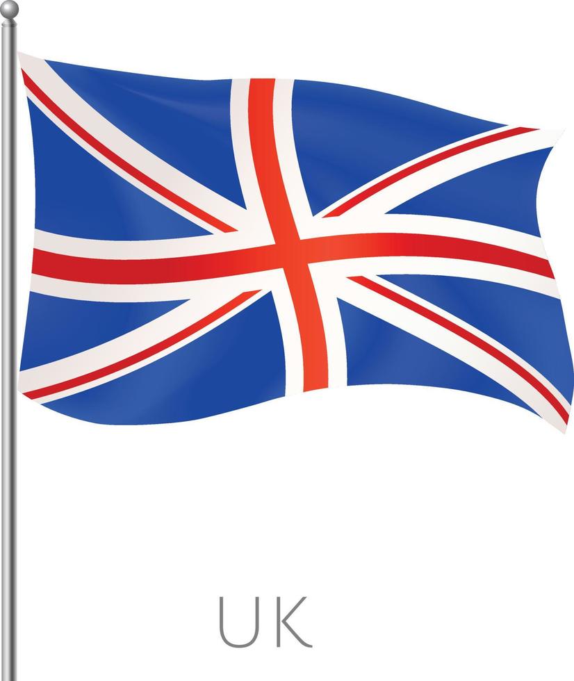 astratto Inghilterra volare bandiera con vettore sfondo design