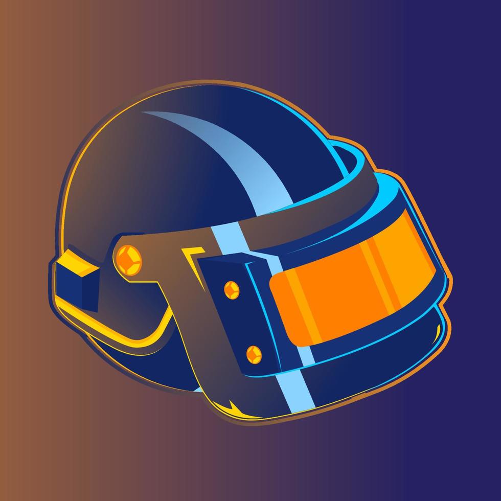 casco illustratore logo design vettore