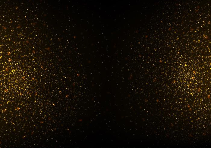 Vettore di strass, struttura di scintillio dell'oro su fondo nero
