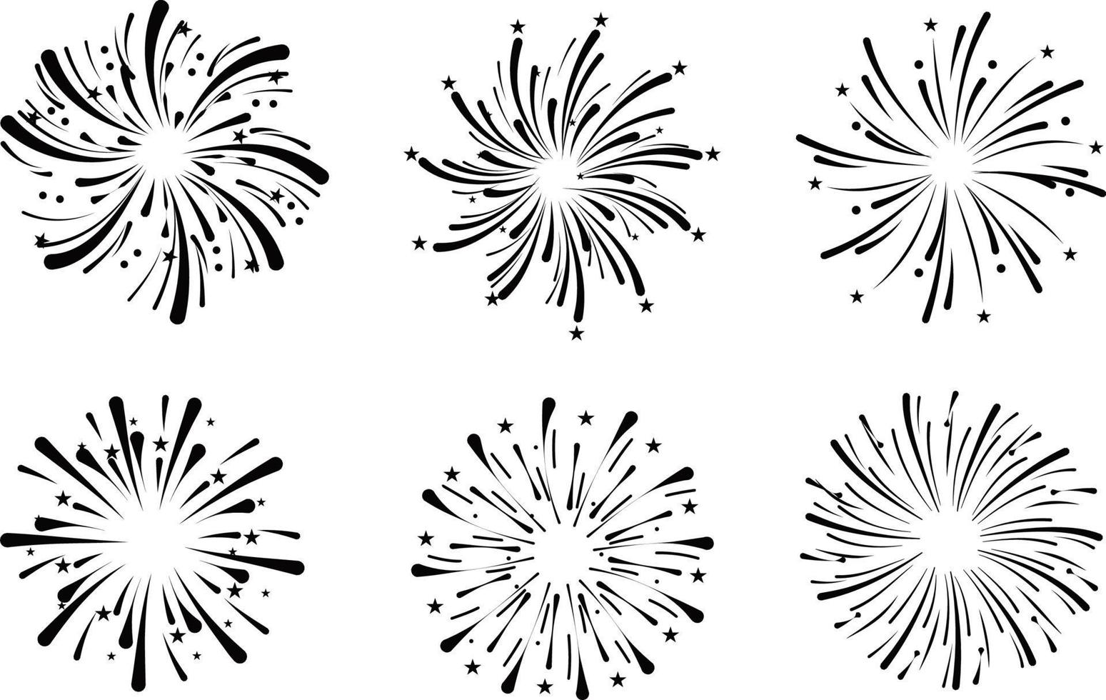 fuochi d'artificio Schermo per nuovo anno e tutti celebrazione. vettore