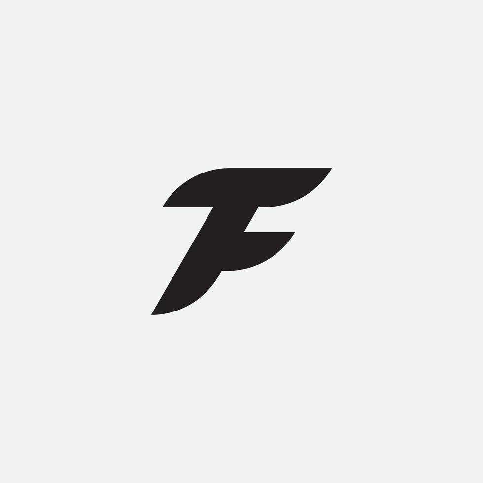iniziale lettera tf o f monogramma logo modello. vettore