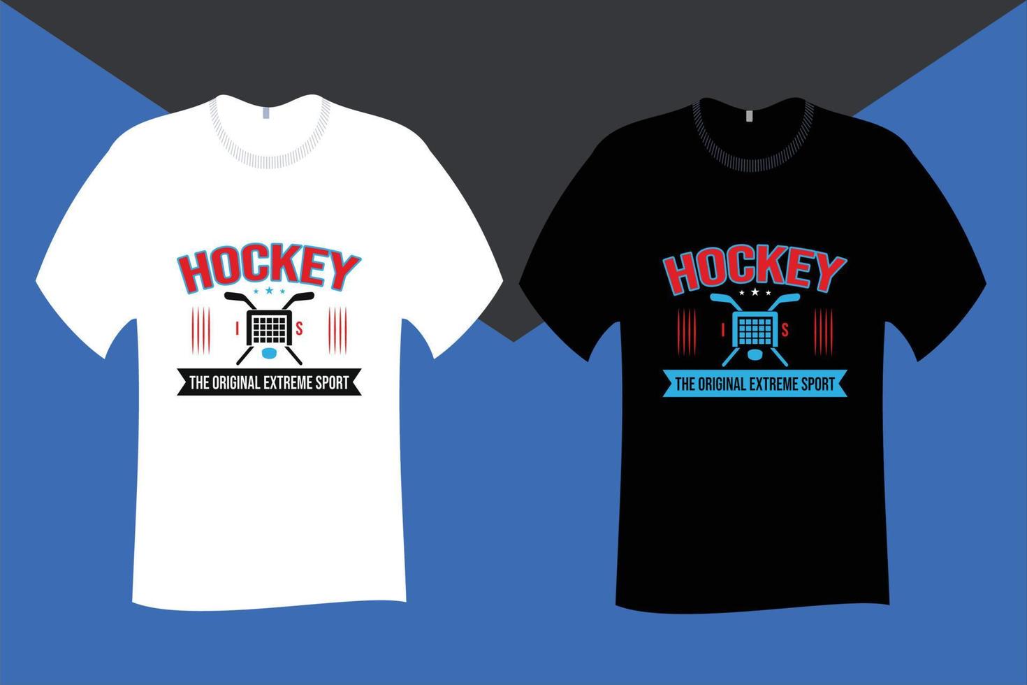 hockey è il originale estremo sport t camicia design vettore