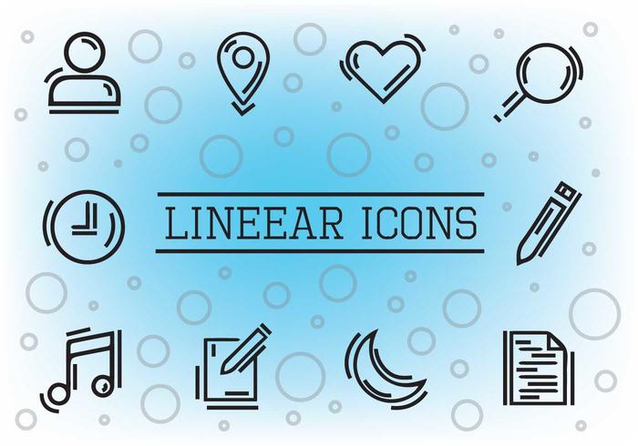 Icone vettoriali lineari gratis