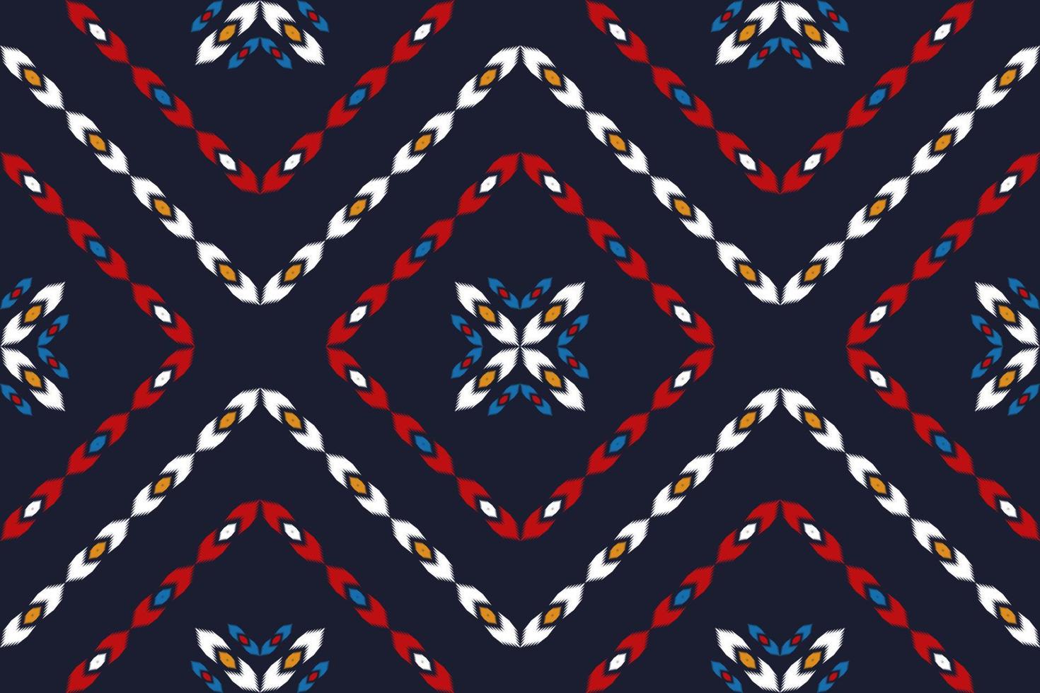 modello senza cuciture etnico orientale ikat tradizionale. tessuto stile indiano. design per sfondo, carta da parati, illustrazione vettoriale, tessuto, abbigliamento, moquette, tessuto, batik, ricamo. vettore