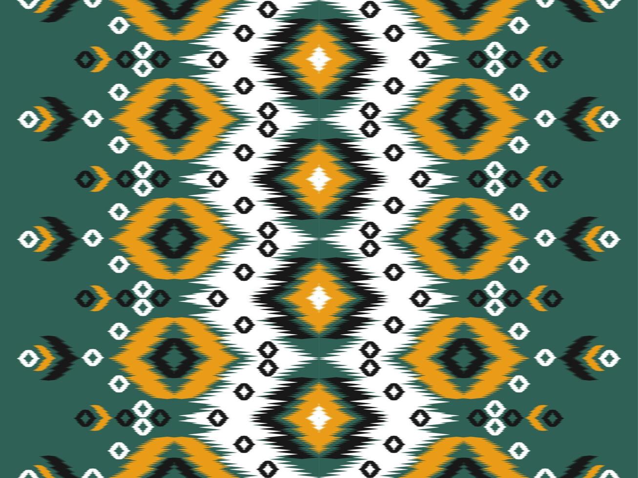 modello senza cuciture etnico orientale ikat tradizionale. tessuto stile indiano. design per sfondo, carta da parati, illustrazione vettoriale, tessuto, abbigliamento, moquette, tessuto, batik, ricamo. vettore