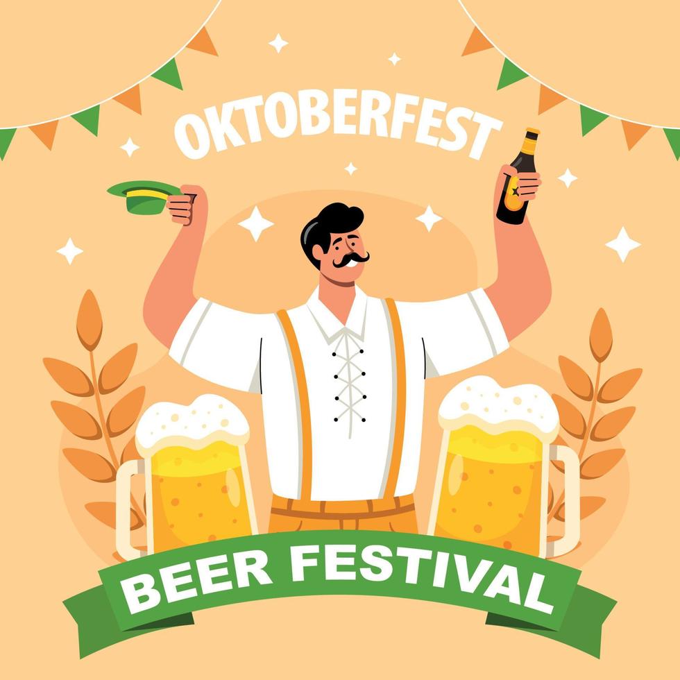 oktoberfest birra Festival celebrazione concetto vettore