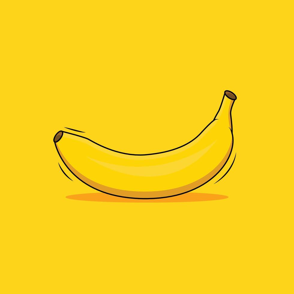 webweet fresco Banana cartone animato illustrazione vettore