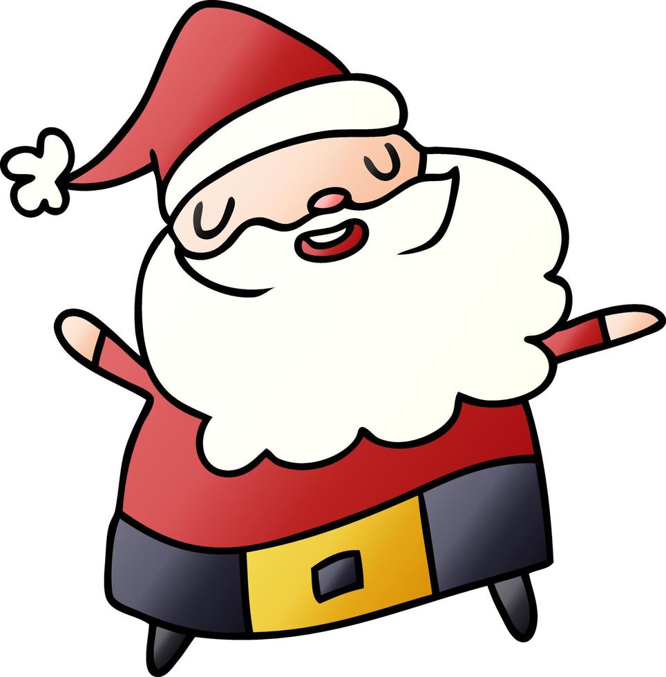 pendenza cartone animato kawaii di Santa Claus vettore