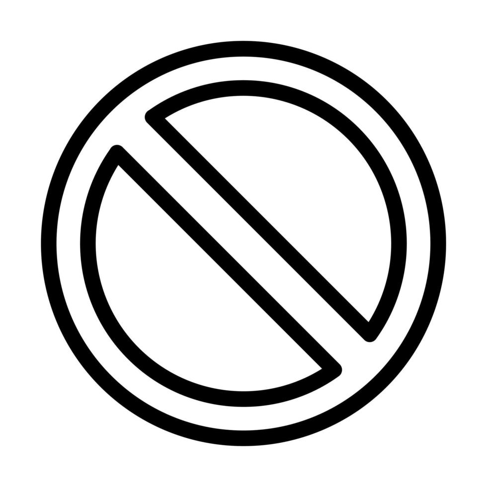 proibito cartello icona design vettore