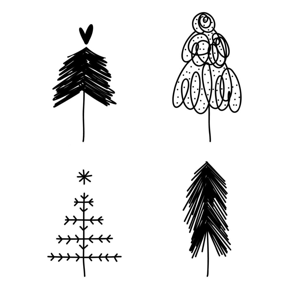 semplice Natale albero vettore illustrazione.