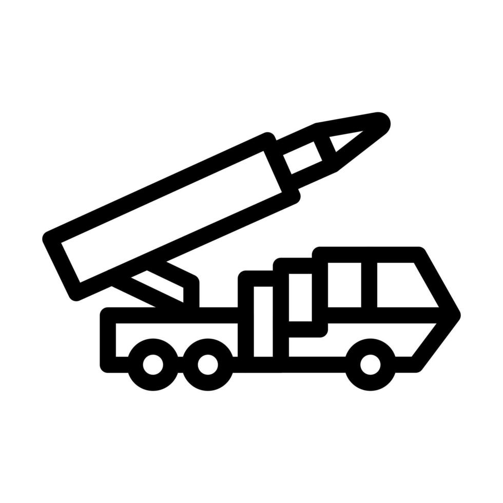 missile camion icona design vettore
