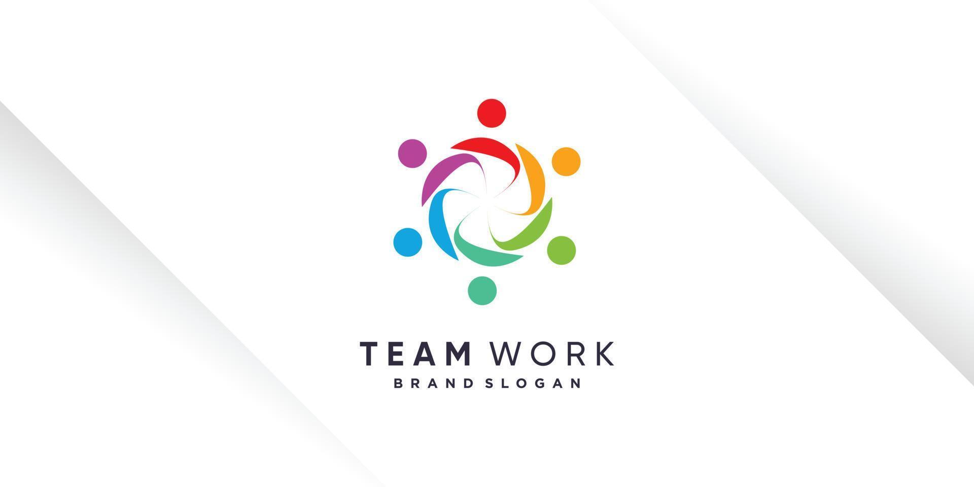 squadra opera logo design vettore con unico stile per beneficenza, umanità, Comunità o gruppo