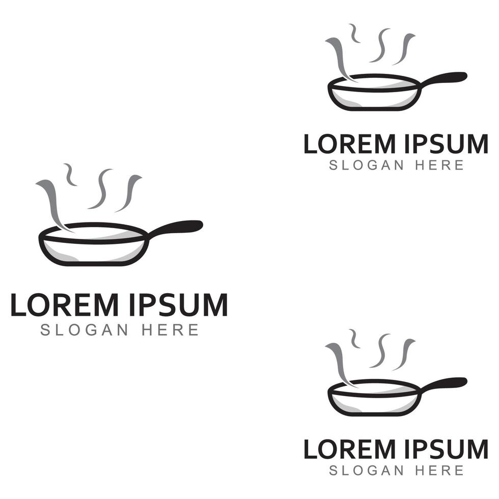 loghi per utensili da cucina, pentole, spatole e cucchiai da cucina. utilizzando un concetto di design del modello di illustrazione vettoriale. vettore