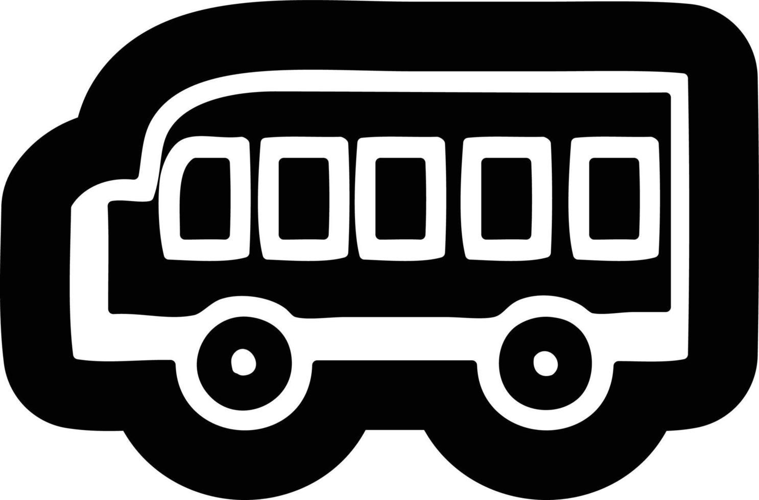 icona di scuolabus vettore