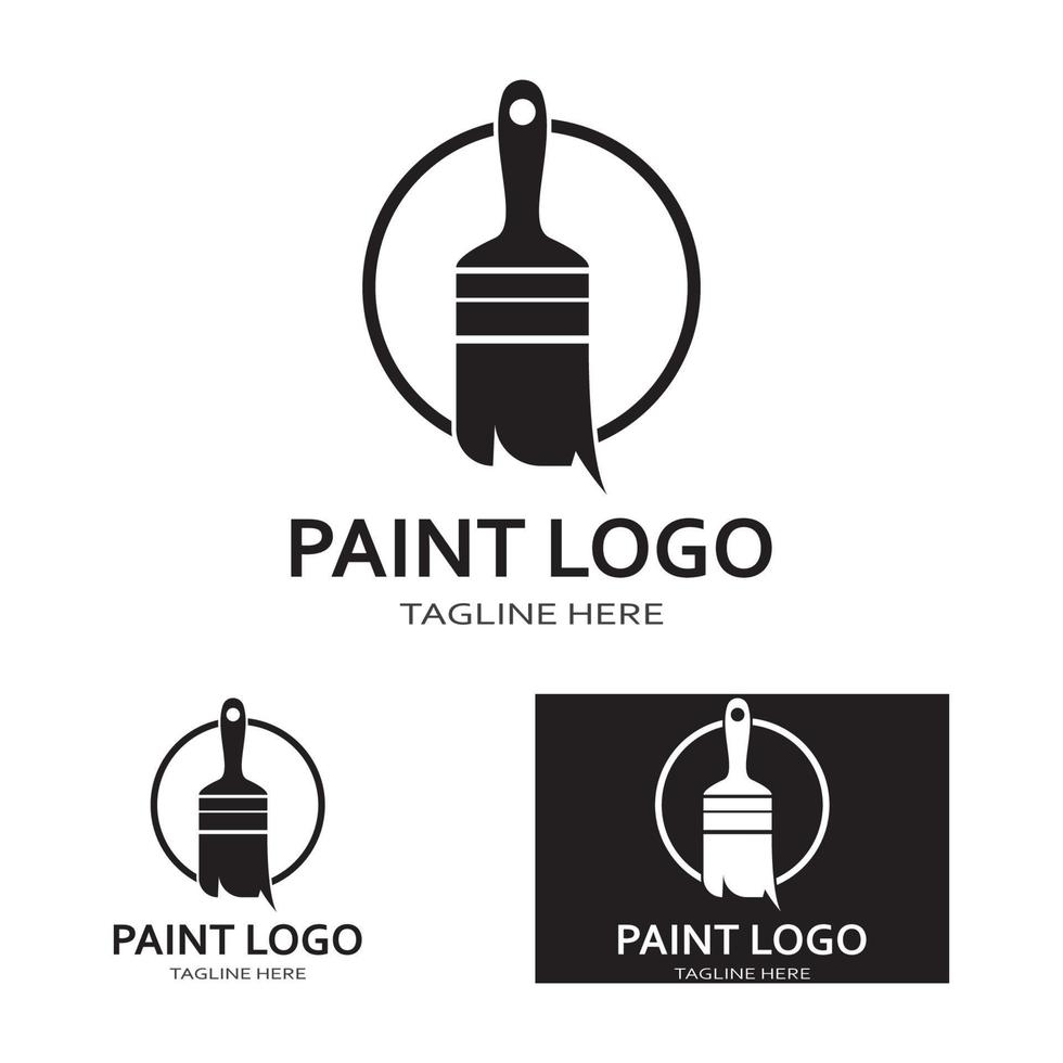 dipingere logo vettore icona illustrazione