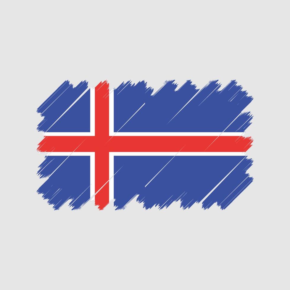 vettore di bandiera islanda. bandiera nazionale