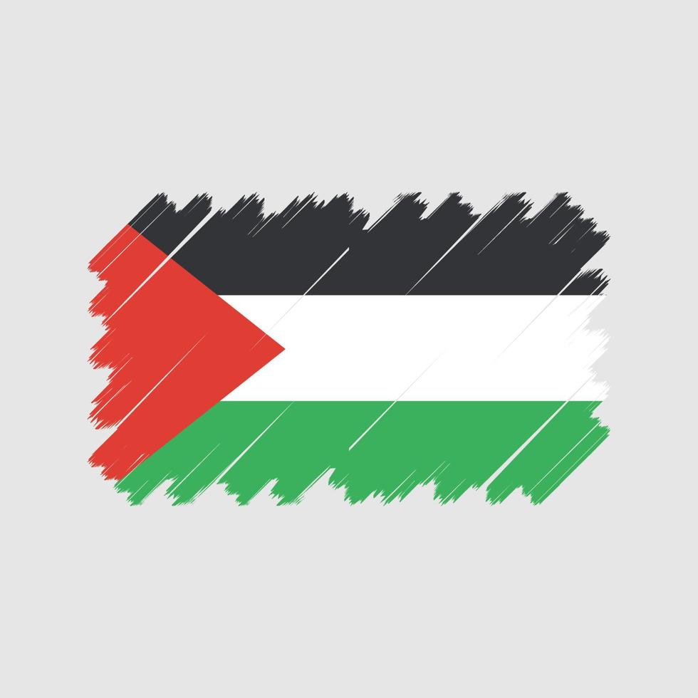 vettore di bandiera della Palestina. bandiera nazionale