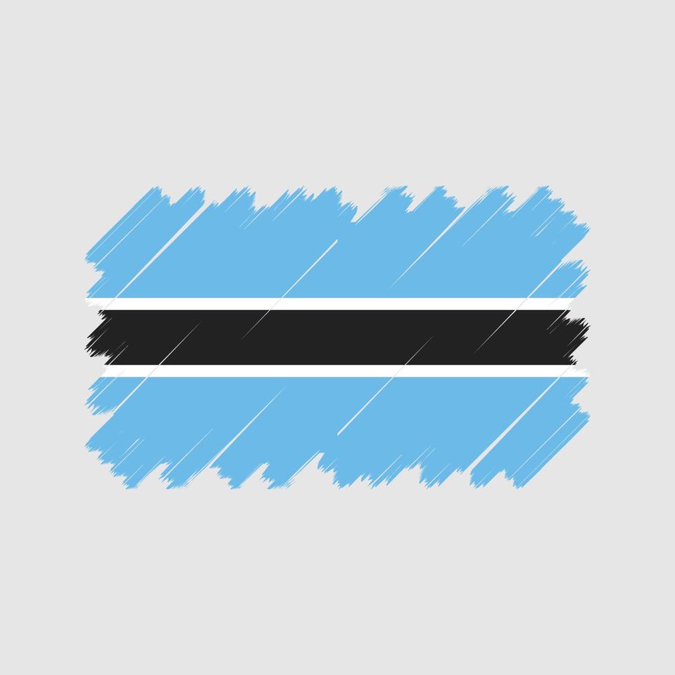 vettore di bandiera del Botswana. bandiera nazionale