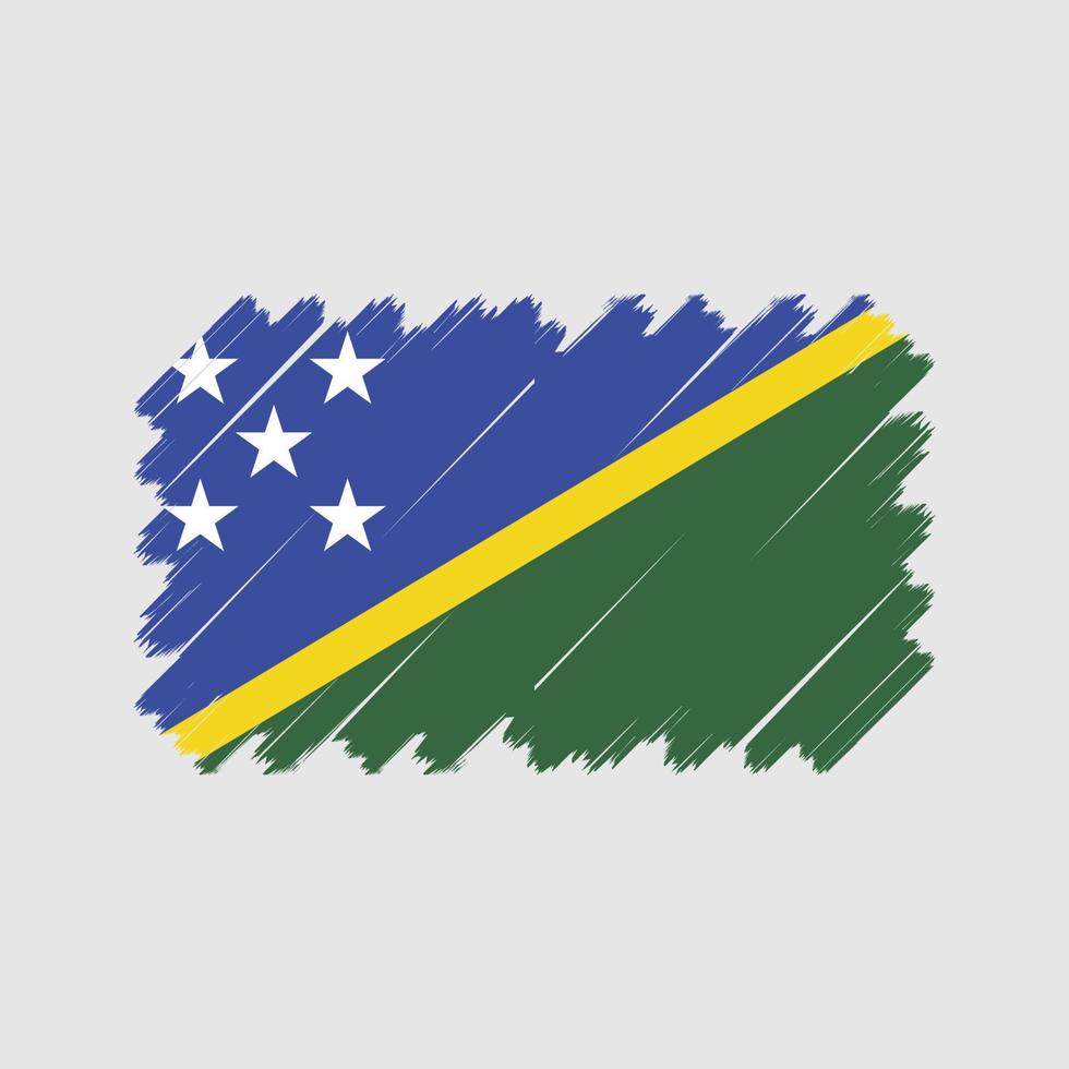 vettore di bandiera delle isole salomone. bandiera nazionale