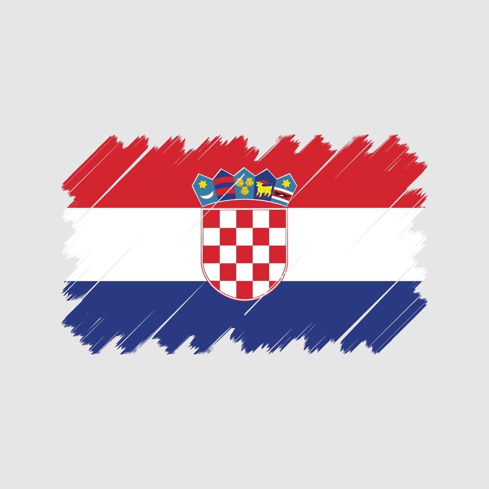 vettore di bandiera croazia. bandiera nazionale