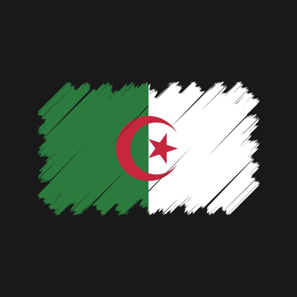 vettore di bandiera dell'Algeria. bandiera nazionale