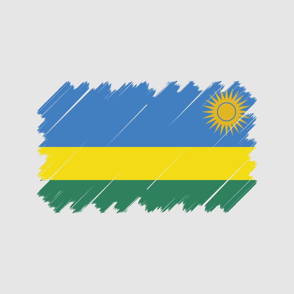 vettore di bandiera del ruanda. bandiera nazionale