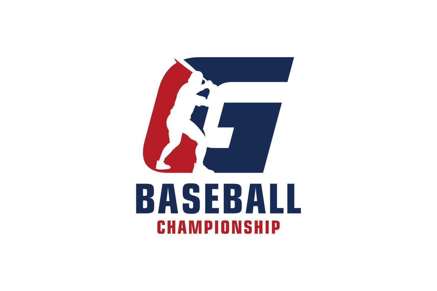 lettera g con baseball logo design. vettore design modello elementi per sport squadra o aziendale identità.