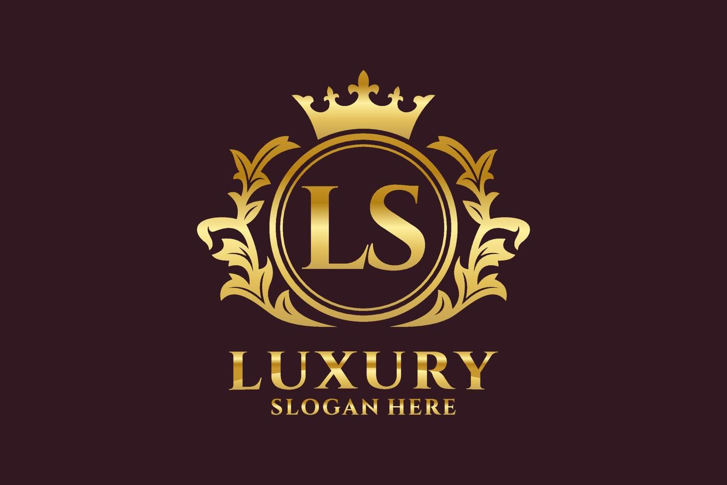 iniziale ls lettera reale lusso logo modello nel vettore arte per lussuoso il branding progetti e altro vettore illustrazione.