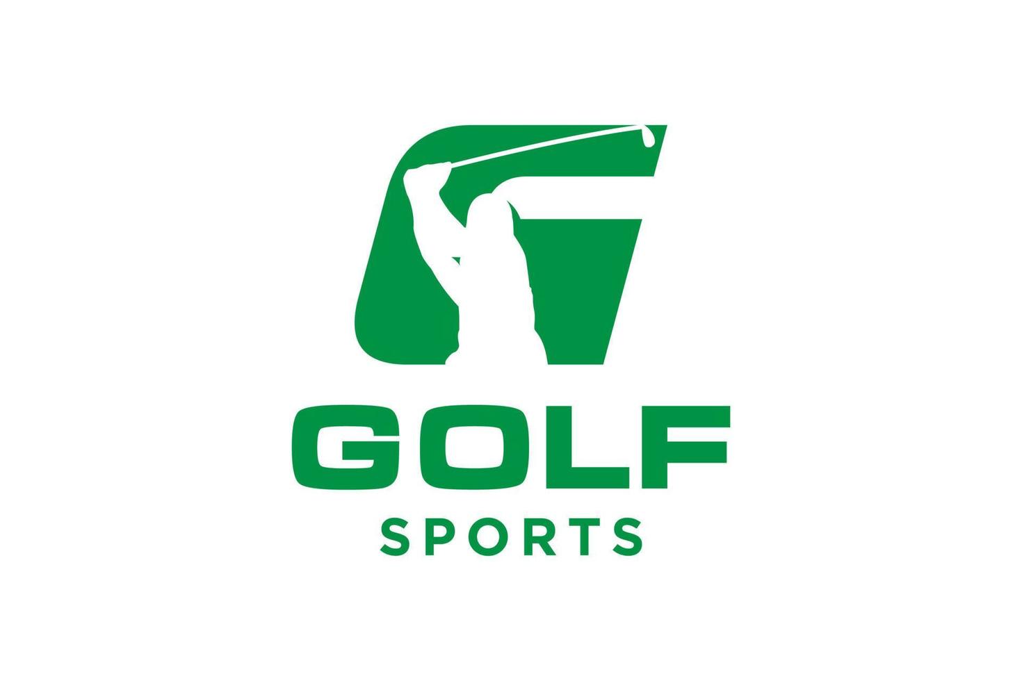 alfabeto lettera icona logo g per golf logo design modello vettoriale, etichetta vettoriale del golf, logo del campionato di golf, illustrazione, icona creativa, concetto di design