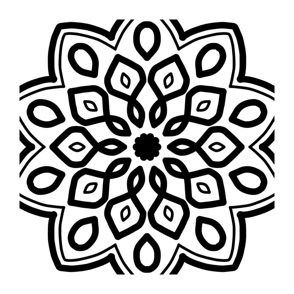 mandala modello digitale carta vettore