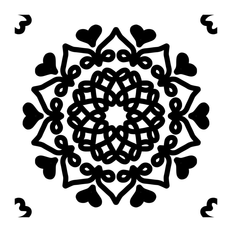 mandala modello digitale carta vettore