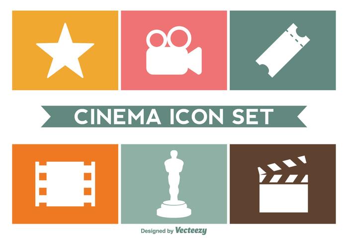 Cinema Icon Set vettoriale