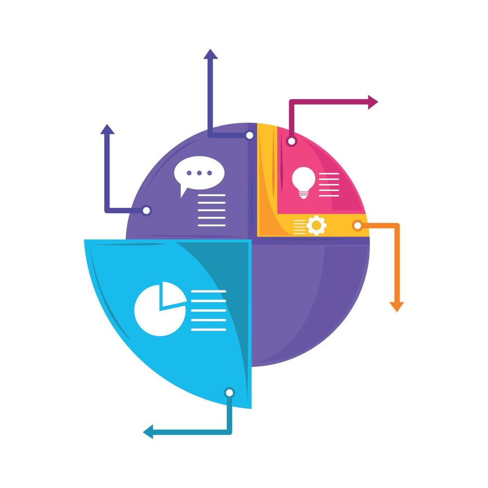grafico aziendale infografica vettore