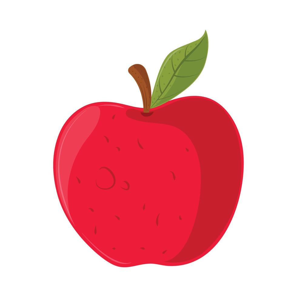frutta rossa di mela vettore