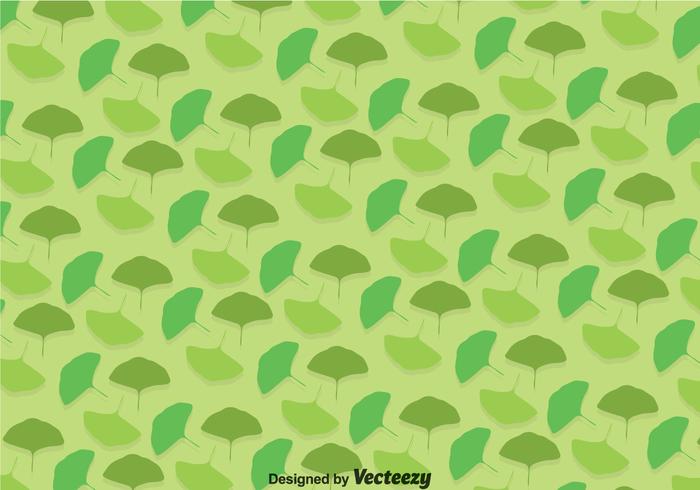 modello di foglie verdi ginko vettore