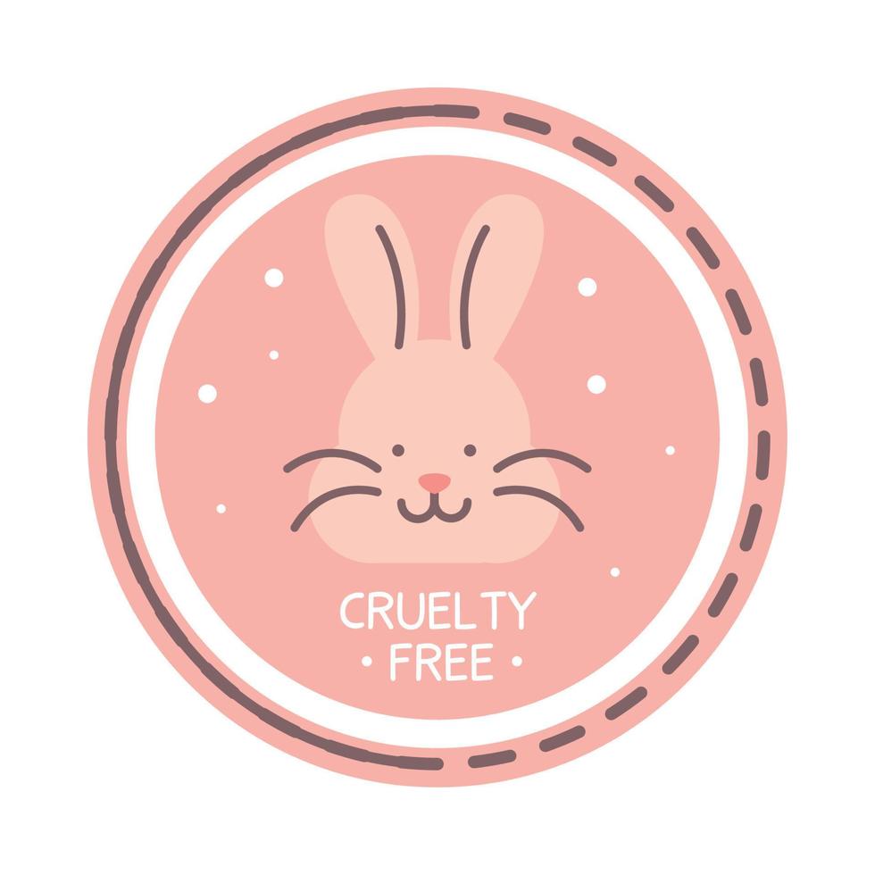 distintivo cruelty free vettore