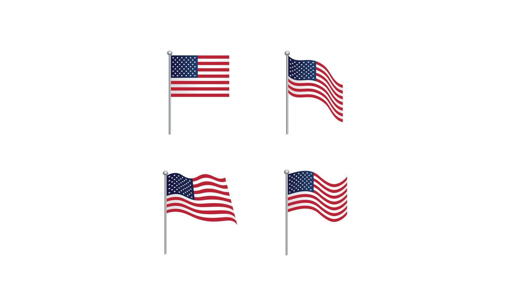 Stati Uniti d'America bandiera. unito stati America. Stati Uniti d'America bandiera icona vettore