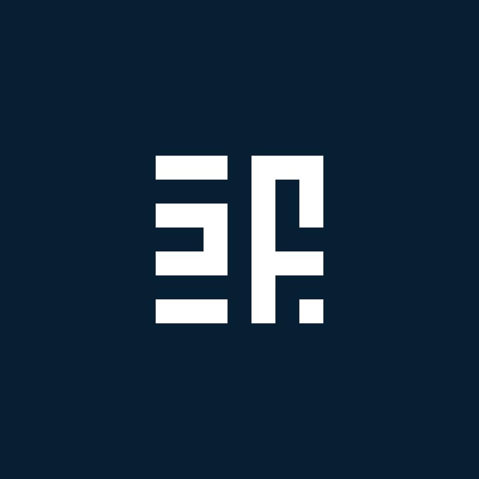 zf iniziale monogramma logo con geometrico stile vettore