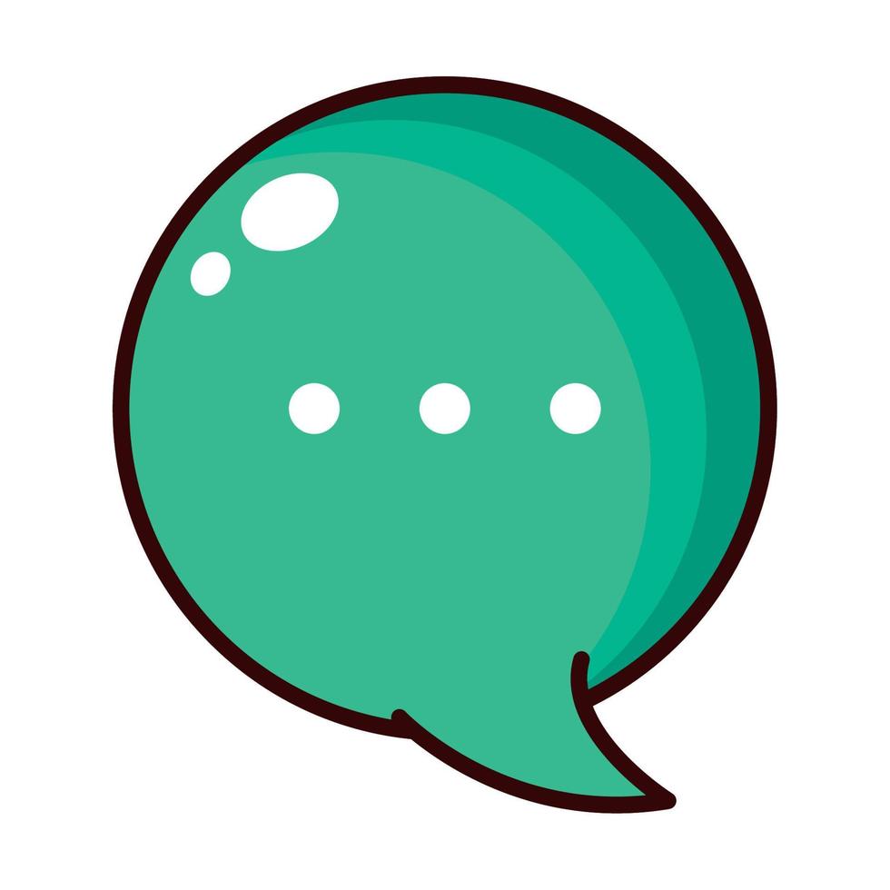 icona della bolla di chat vettore