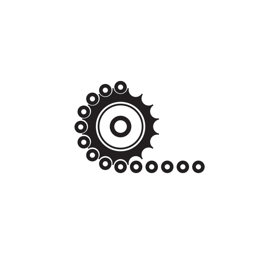 Ingranaggio logo vettore illustrazione simbolo design