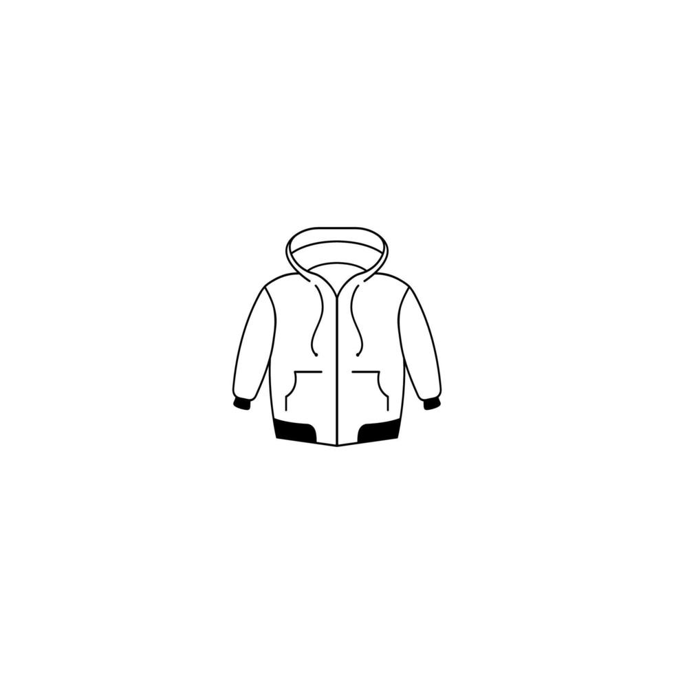 giacca icona vettore logo illustrazione