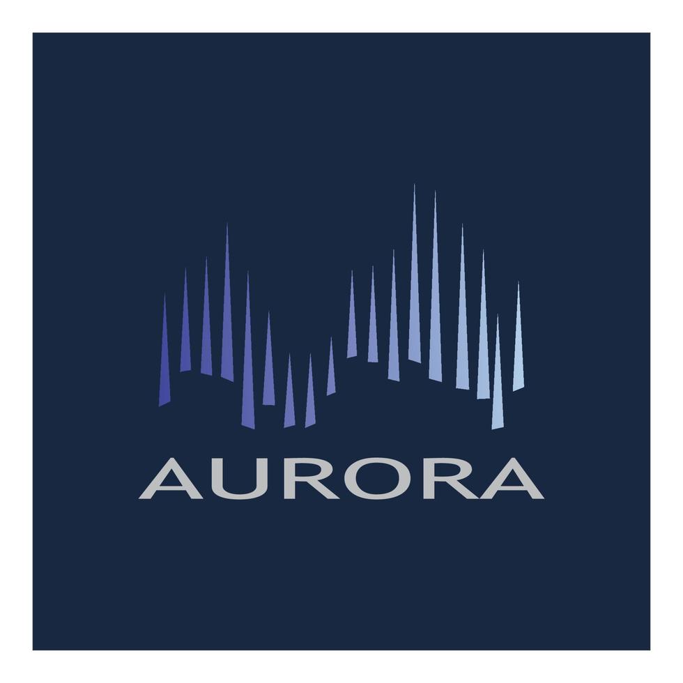 aurora logo design icona illustrazione vettore modello